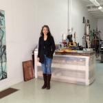 Cindi Royce Ettinger in her studio